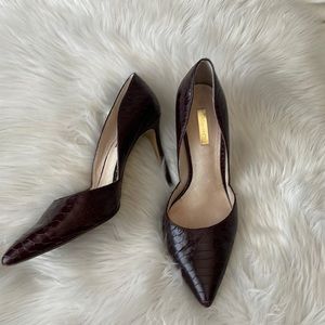 Louise et Cie burgundy pumps